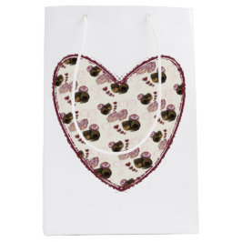Bolsa De Regalo Mediana Corazón de trufa