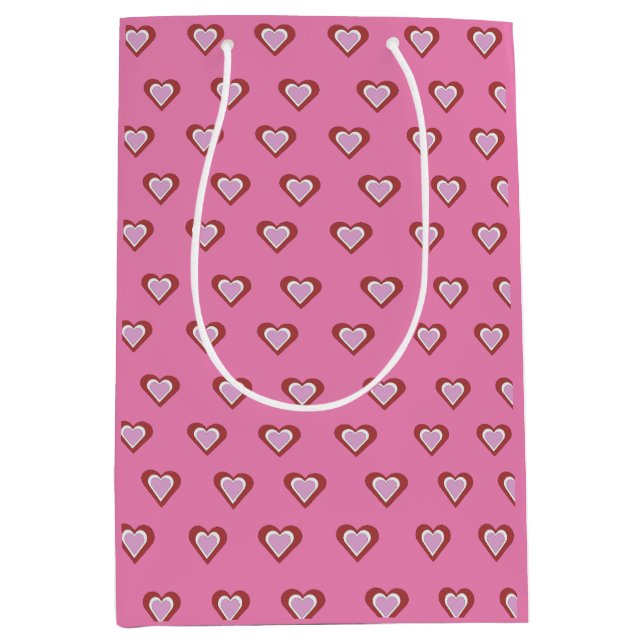 Bolsa De Regalo Mediana Corazones (Anverso)