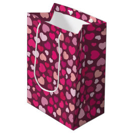 Bolsa De Regalo Mediana Corazones rosados