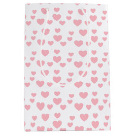 Bolsa De Regalo Mediana Corazones rosados