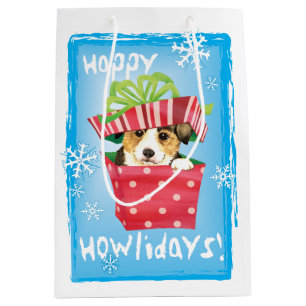Bolsa De Regalo Mediana Corgi feliz Galés del Pembroke de Howlidays