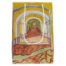 Bolsa De Regalo Mediana Corredor en el asilo (por Vincent van Gogh)