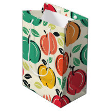Cosecha Frutal de Huerta Retro Moderno de Medianos