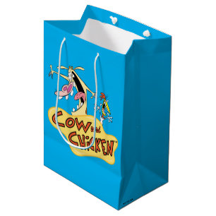 Bolsa De Regalo Mediana Cow and Chicken Logo Graphic