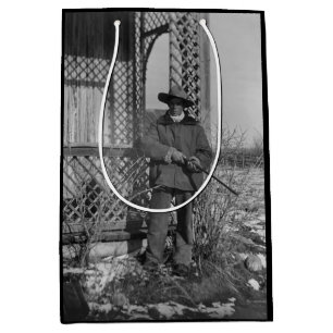 Bolsa De Regalo Mediana Cowboy Rancher o canadiense fuera del viejo oeste