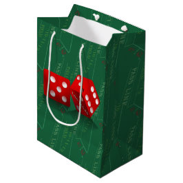Bolsa De Regalo Mediana Craps Table con los dados de Las Vegas