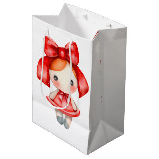 Bolsa De Regalo Mediana Crea Tu Propia Muñeca Roja de Juguete