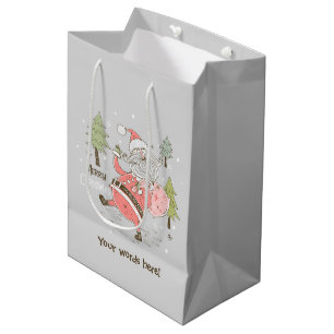 Bolsa De Regalo Mediana Crea tu propio Santa Claus tonto