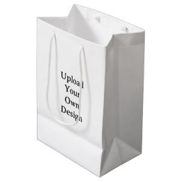 Bolsa De Regalo Mediana Crea tu propio simple personalizado 7”x4.5”x10” Br