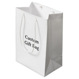Bolsa De Regalo Mediana Crea tu propio simple personalizado 7”x4.5”x10” Ma