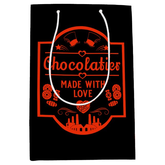 Bolsa De Regalo Mediana Creador de chocolate (Anverso)