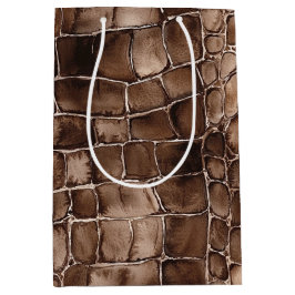 Bolsa De Regalo Mediana Creamy Brown Chocolate Candy Cumpleaños