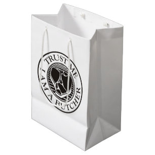 Bolsa De Regalo Mediana Créanme, soy un carnicero.