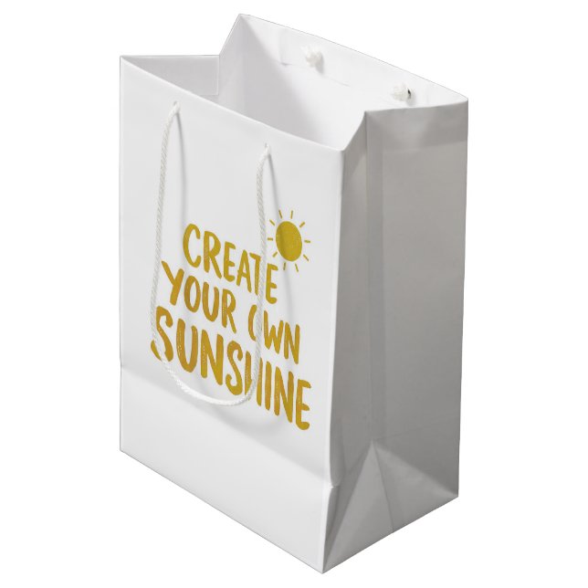 Bolsa De Regalo Mediana Create your own sunshine quote on (Angulo Anverso)