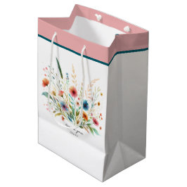 Bolsa De Regalo Mediana Crecer en la floral de Grace