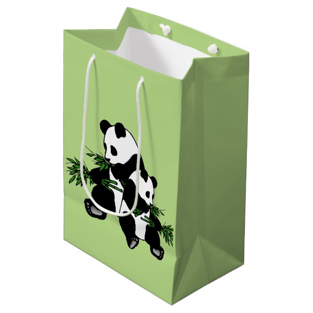 Bolsa De Regalo Mediana Crecer en Panda (Angulo Anverso)