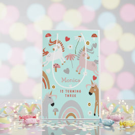 Bolsa De Regalo Mediana Creer en el cumpleaños mágico de los niños unicorn