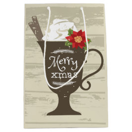 Bolsa De Regalo Mediana Crema de hielo feriado de navidad de Feliz Navidad