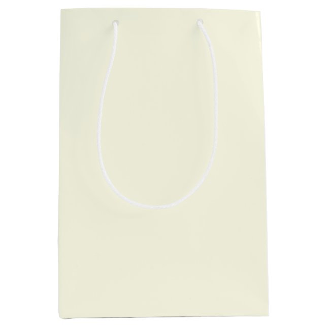 Bolsa De Regalo Mediana Crema de vacaciones sólidas en el día de la nieve (Anverso)