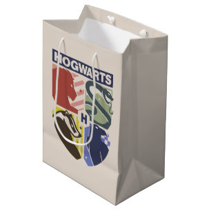 Bolsa De Regalo Mediana Crestón estampado vintage de HOGWARTS™