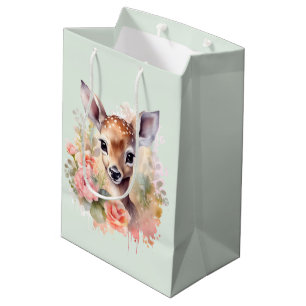 Bolsa De Regalo Mediana Cría De Cerveza Rodeada De Rosas