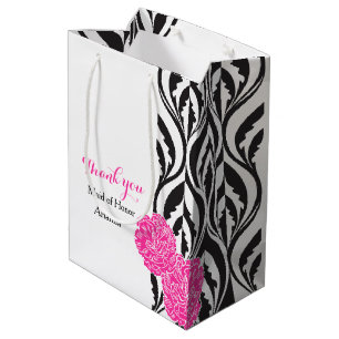 Bolsa De Regalo Mediana Criada de lujo moderna del boda del bolso del