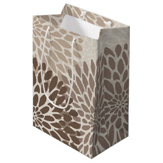 Bolsa De Regalo Mediana Crisantemo gráfico moderno