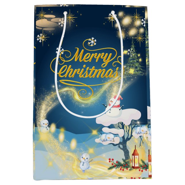Bolsa De Regalo Mediana Cristmas Wrapping Paper (Anverso)