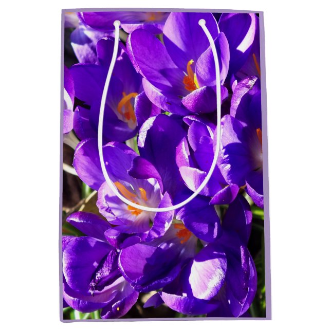 BOLSA DE REGALO MEDIANA CROCUS DE PRIMAVERA (Anverso)
