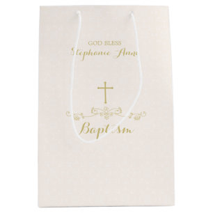 Bolsa De Regalo Mediana Cruz y laureles del oro