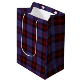 Bolsa De Regalo Mediana Cuadro de búfalo azul marino rojo