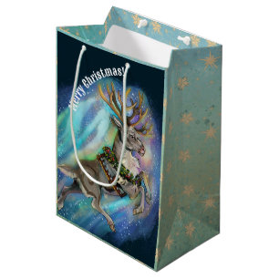 Bolsa De Regalo Mediana Cuando vuelan los renos