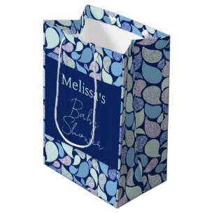 Bolsa De Regalo Mediana Cuato Pastel de Sirena Caer Descascarillado Patrón