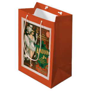 Bolsa De Regalo Mediana Cuento del Jr. de Aladdin de un teatro maravilloso