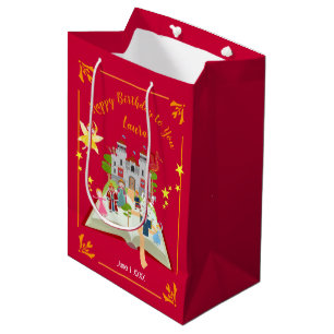 Bolsa De Regalo Mediana Cuentos De Hadas Fiesta Cumpleaños Niña