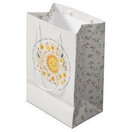 Bolsa De Regalo Mediana Cuidar Nuestro Pequeño Sol Boho Sun Baby Shower