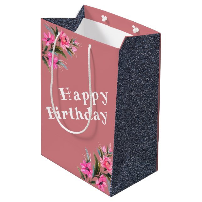 Bolsa De Regalo Mediana Cumpleaños (Angulo reverso)