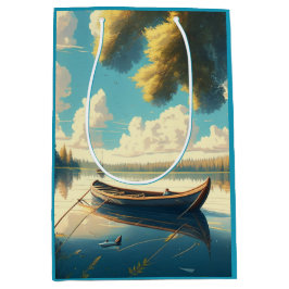 Bolsa De Regalo Mediana Cumpleaños con tema de camping