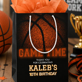 Bolsa De Regalo Mediana Cumpleaños de Baloncesto Hora del Juego, Cumpleaño