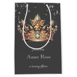 Bolsa De Regalo Mediana Cumpleaños de la Princesa Real