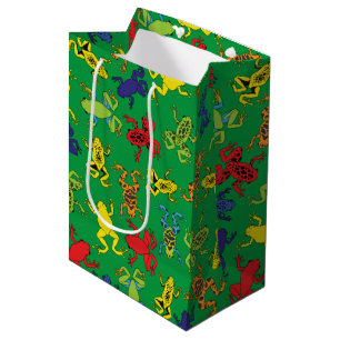 Bolsa De Regalo Mediana Cumpleaños de los niños de ranas de árbol