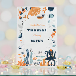 Bolsa De Regalo Mediana cumpleaños de niños nórdicos bajo el mar