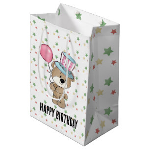 Bolsa De Regalo Mediana Cumpleaños del Carnaval