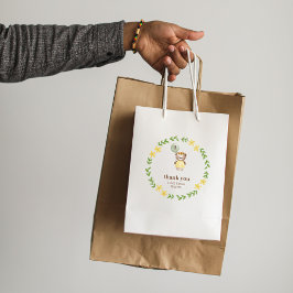 Bolsa De Regalo Mediana Cumpleaños del oso Cute