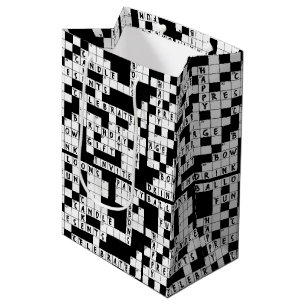 Bolsa De Regalo Mediana Cumpleaños del rompecabezas de cruz