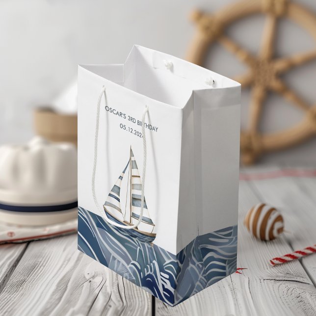 Bolsa De Regalo Mediana Cumpleaños Náutico (Subido por el creador)