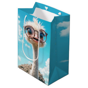 Bolsa De Regalo Mediana Cumpleaños Ostrich