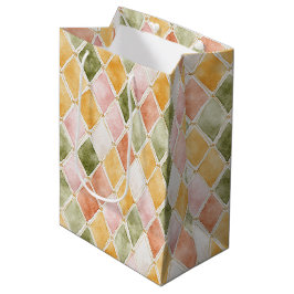 Bolsa De Regalo Mediana Cumpleaños Rosa Melocotón Naranja Verde Amarillo R