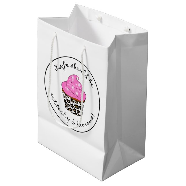 Bolsa De Regalo Mediana “Cupcake” (Angulo Anverso)