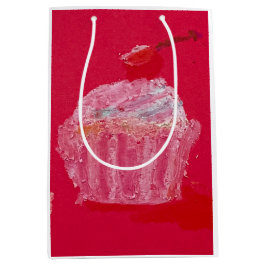 Bolsa De Regalo Mediana Cupcake con glaseado de fresa